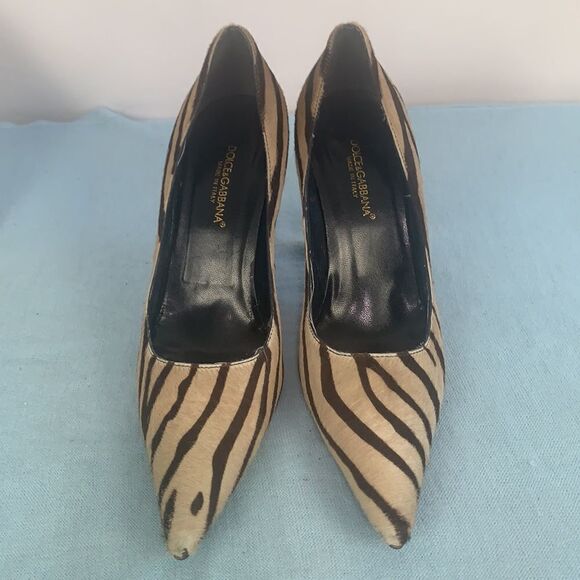 Dolce & Gabbana animal print pony pumps - Picture 3 of 10